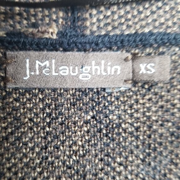 J McLaughlin Women's Leopard Print Office Career Timeless Cardigan Sz XS - Picture 3 of 5